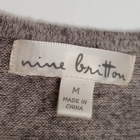 Nine Britton for Stitch Fix Kate Hacci Grey Knit Dress NWOT - Picture 2 of 7